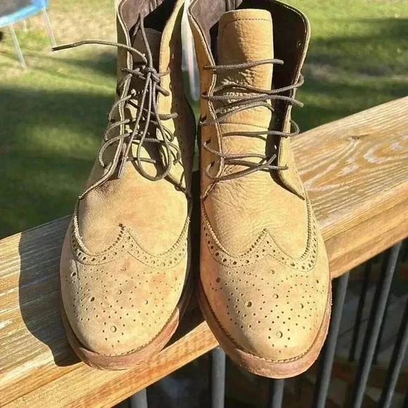 Gordon Rush Stafford wingtip Leather Ankle Boot, Men's 42.5/9 - Picture 2 of 8